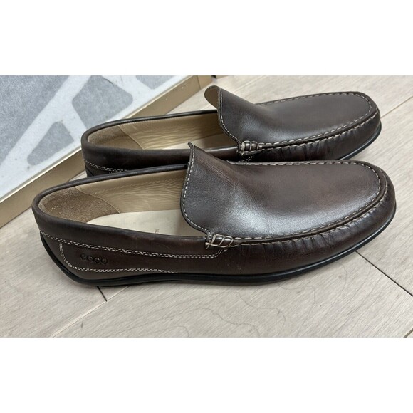 ECCO Classic Driver Moc Loafer Slip On Men Shoes 571004 Leather Sz 44 Us 10 10.5 main image 9